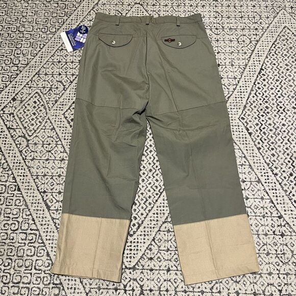 NWT Vtg Columbia Plantation Pants Mens 2‎ Tone Khakis Size 40 / 31 - Picture 1 of 7